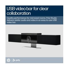 "Transform Your Meetings with Poly Studio - High-Quality Video and Audio for Unmatched Collaboration (SKU: 8592978524593)"